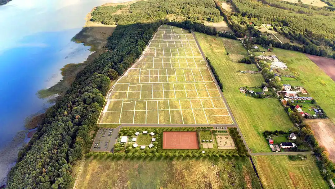 Działki nad morzem Cichy Brzeg w Nowęcinie ze strefą rekreacji